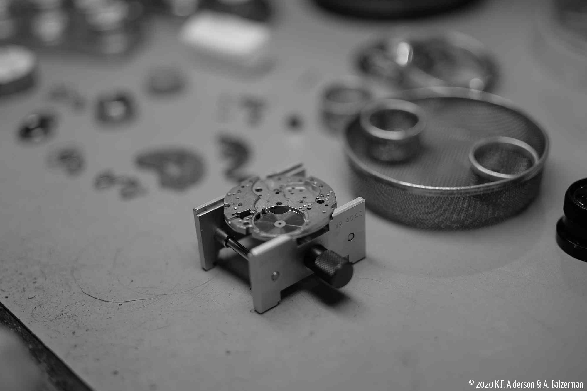 Stripped down for cleaning